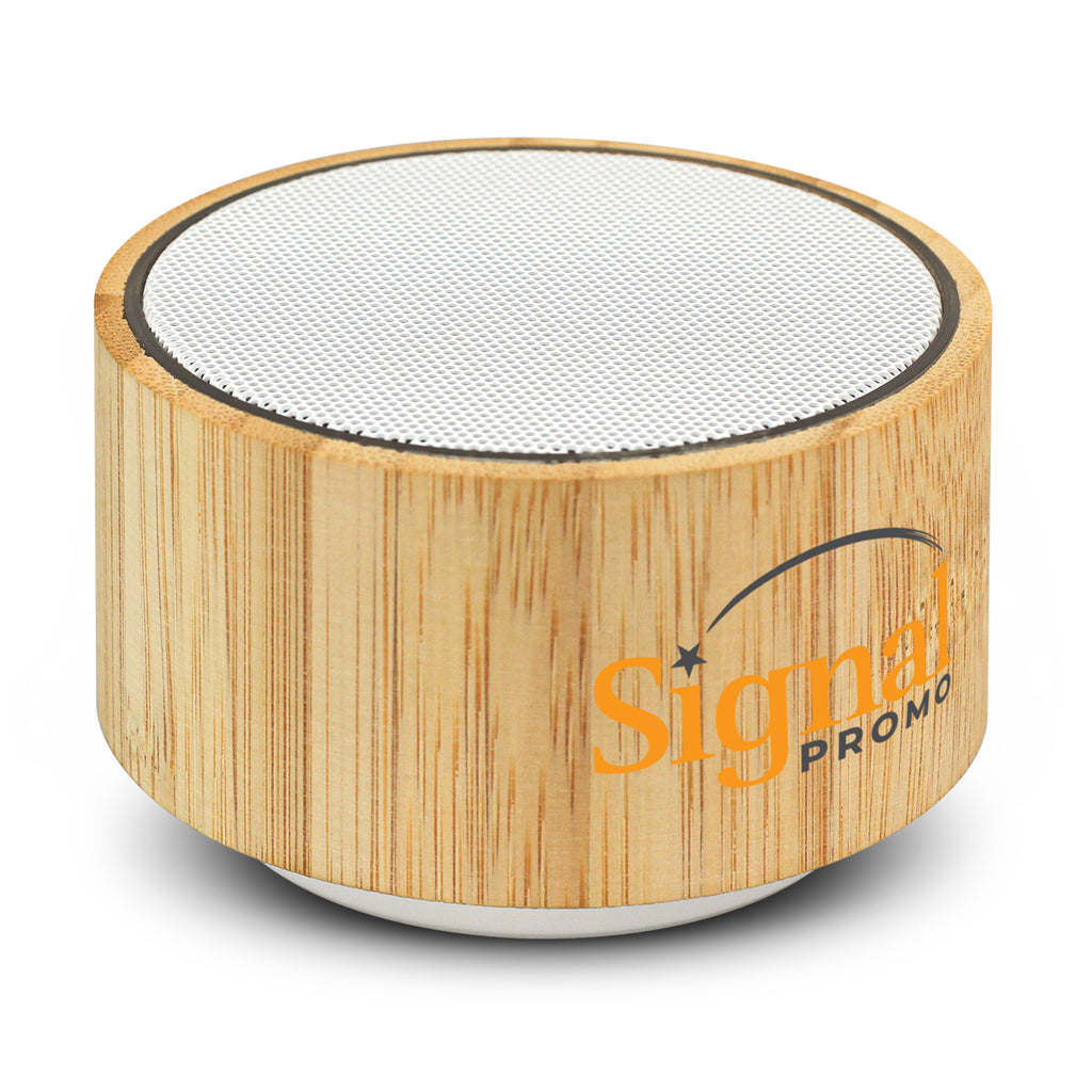 Bamboo Bluetooth Speaker with Logo Print
