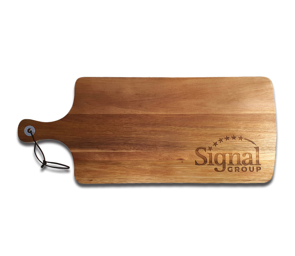 Wood Serving Board with Engraved Logo