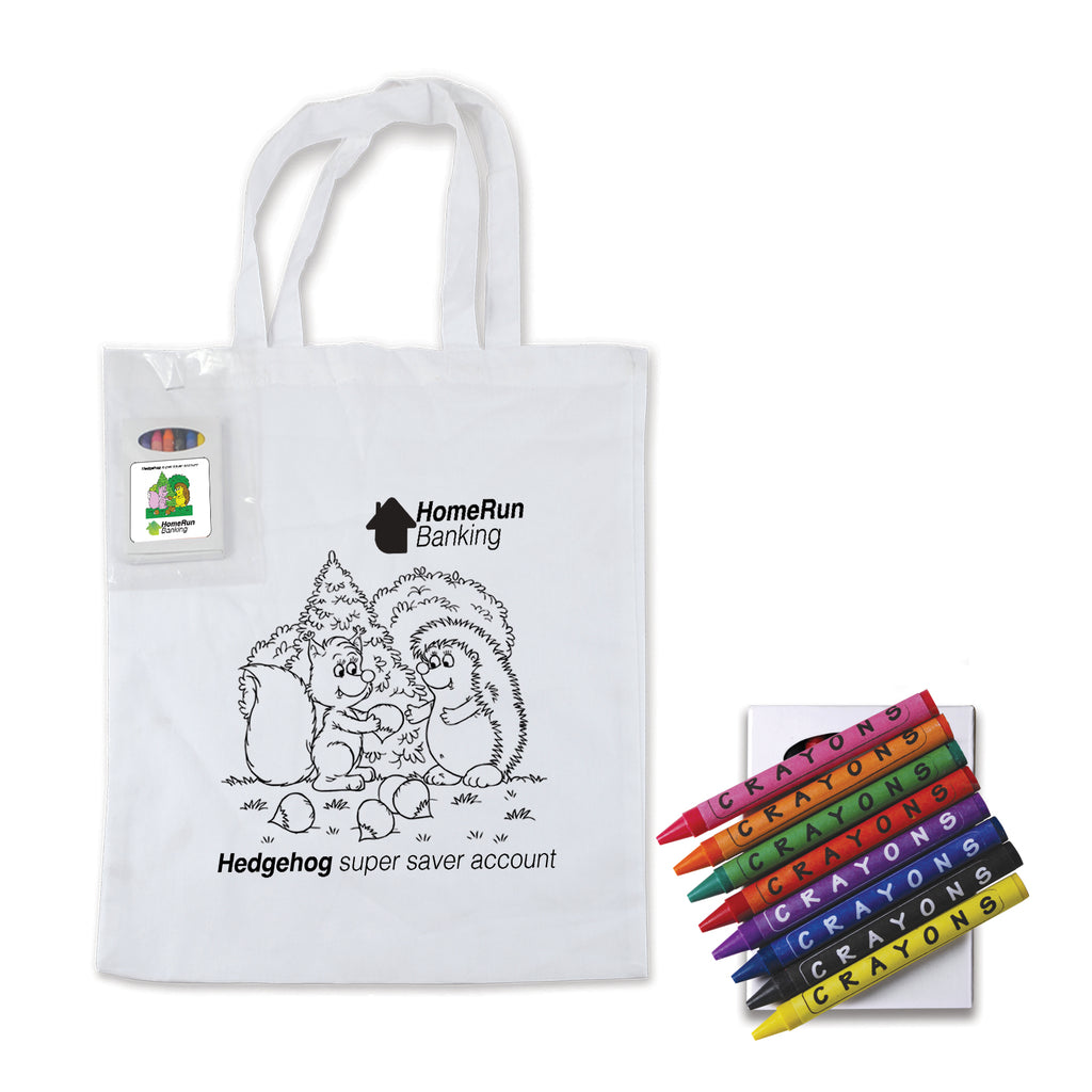 Colouring In Tote Bag with Logo Print