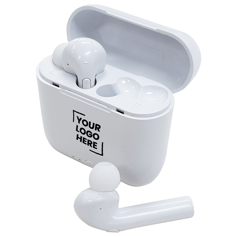 Wireless Earbuds In Case with Logo Print