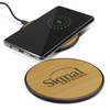Bamboo Wireless Charger with Logo Print