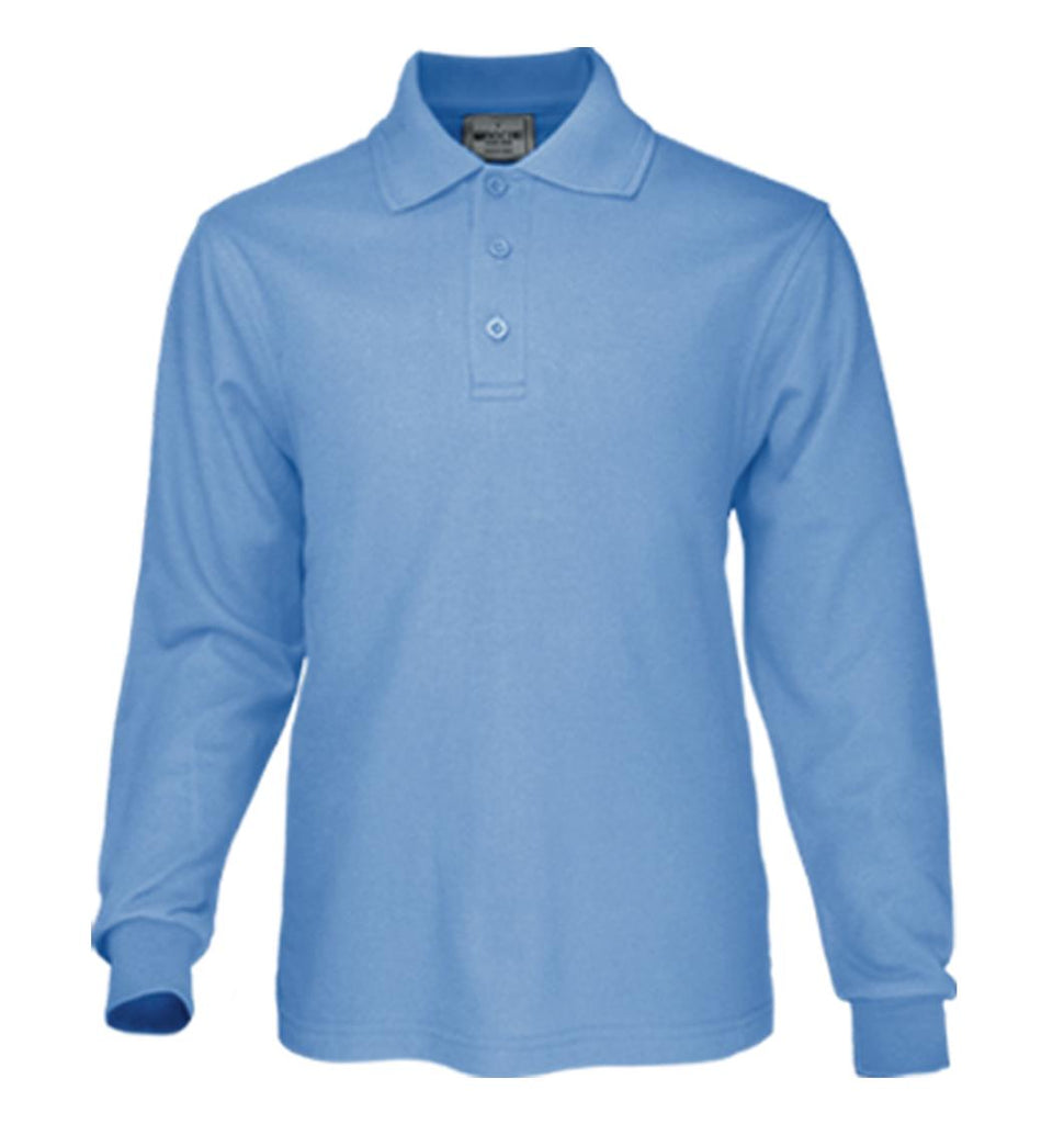 Unisex Long Sleeved Polo with Custom Embroidery