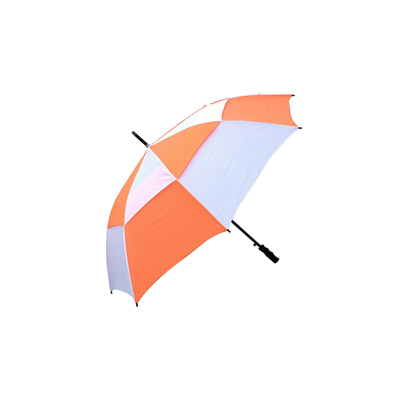 Checker Golf Umbrella with Logo Print