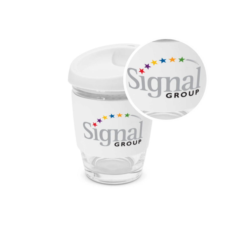 Java 340ml Glass Cup with Logo Print
