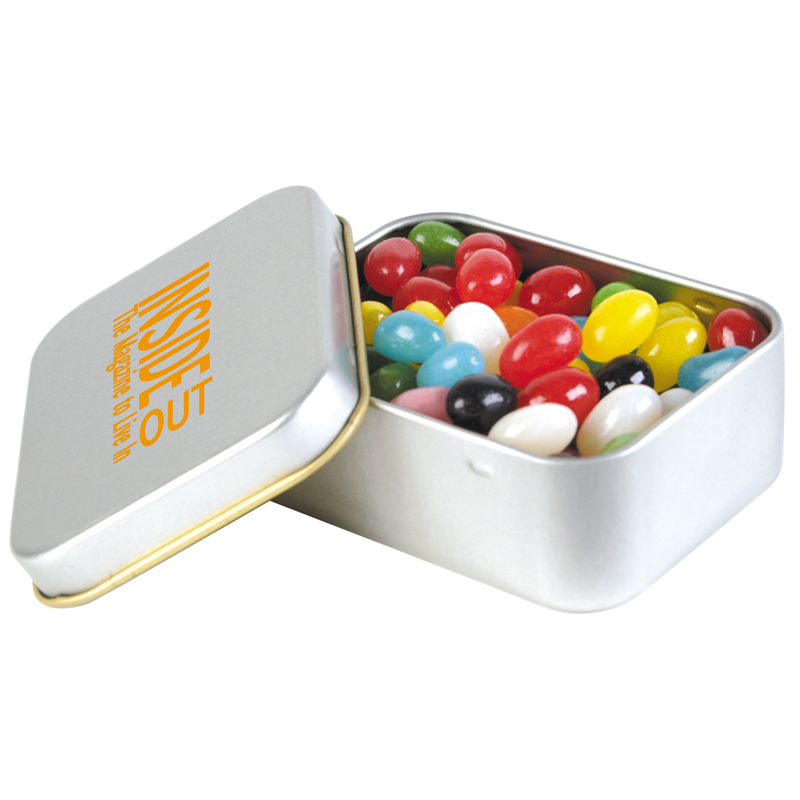 Assorted Jelly Beans in Branded Tin