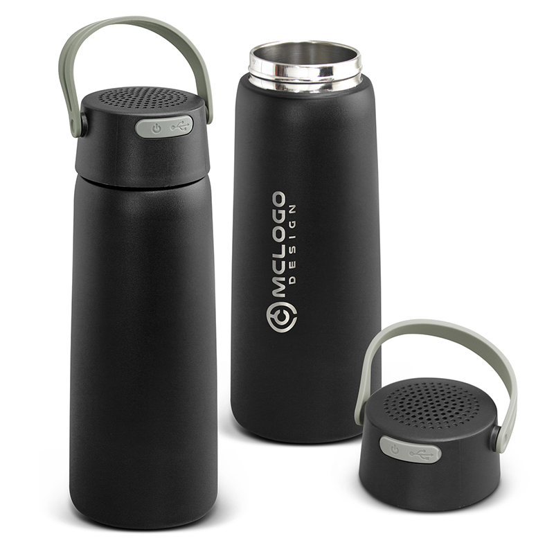 Bluetooth Speaker Vacuum Bottle with Logo Print